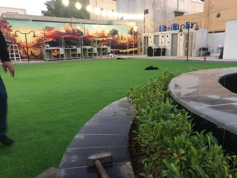 Artificial Grass - Synthetic Field Grass - Astro Turf Gym Wall Grass 10