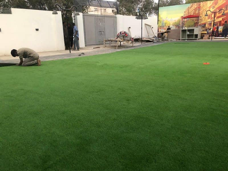 Artificial Grass - Synthetic Field Grass - Astro Turf Gym Wall Grass 12