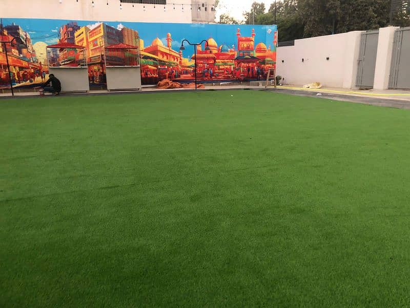 Artificial Grass - Synthetic Field Grass - Astro Turf Gym Wall Grass 17