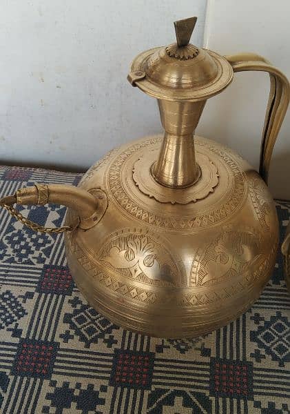 brass antique handmade water koza 8