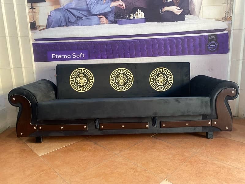 sofa cum bed (2in1)(sofa +bed)(Molty foam )(10 years warranty ) 1