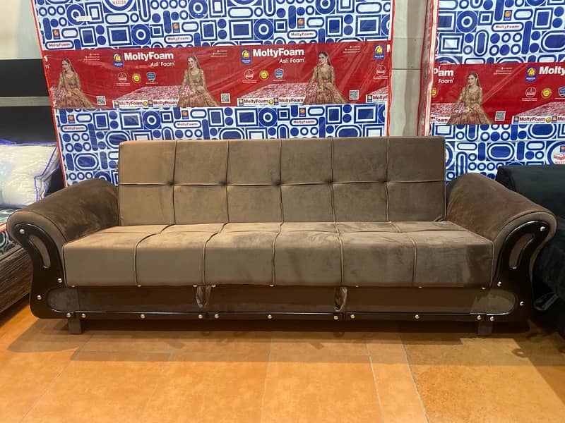 sofa cum bed (2in1)(sofa +bed)(Molty foam )(10 years warranty ) 7