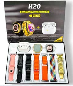 h20 ultra smart with earbuds /airpods offer/smart watch /7in 1 smart w