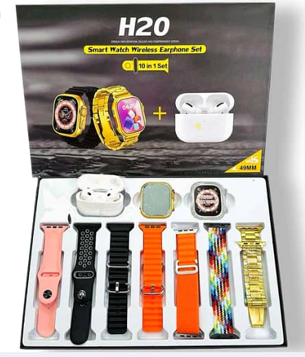 h20 ultra smart with earbuds /airpods offer/smart watch /7in 1 smart w 0
