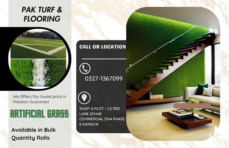 Lawn Artificial Grass Roof top Astro Turf balcony wall Grass available 0