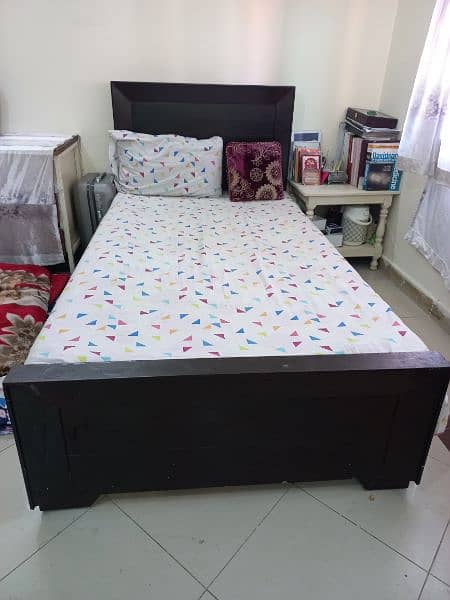 Elegant Single bed set with unifoam Dream Mattress 1