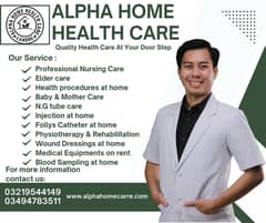 Healthcare at your door step female/male staff nurse with all services