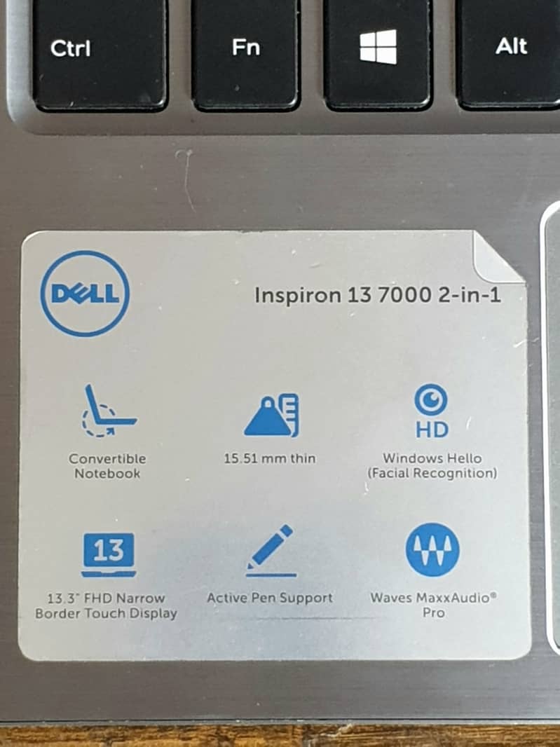 DELL Inspiron 13 7373 (TouchScreen x360) i7 (8th Gen) 8