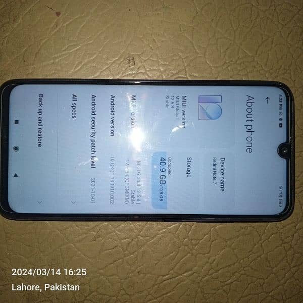 Redmi Note7 (4GB, 128 GB) (10/10) with Original Charger + Box 0