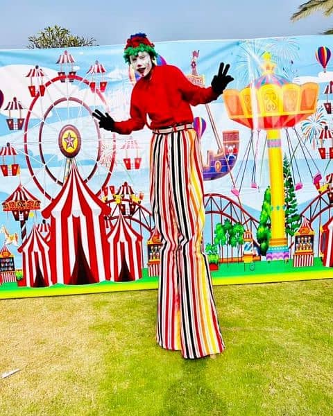 Magic Show And Puppet Show. Cartoon character. mini circus  jumping 18