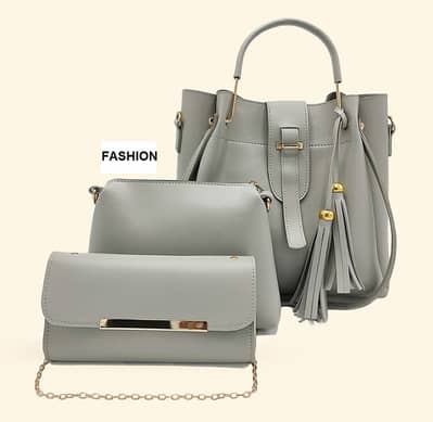 Ladies Bags/Shoulder Bag/ladies pouch |Girls Purse 3Pcs Pu Leather New