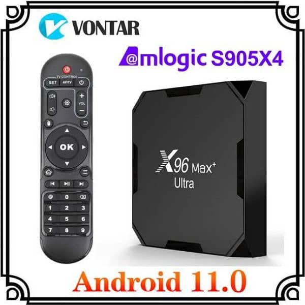 x96 max plus ultra 4gb 64gb  android 11 amlogic s905x4 8k 4