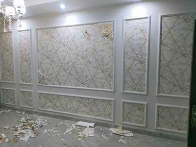 Wallpaper Pvc Panel wooden floor window blind