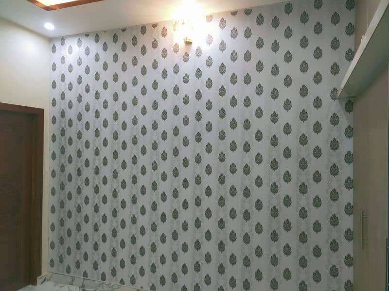 Wallpaper Pvc Panel wooden floor window blind 7