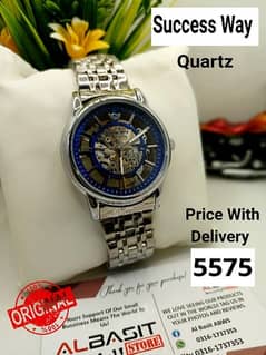 Men Fashion Wrist Watches Quartz Call Msg Whatsapp 0316-1737353