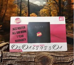 JAZZ MOBILINK WARID ROUTER / Modem AVAILABLE+ HOME DELIVERY