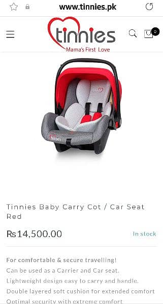 Baby carrier/ car seat /Carry cot 2
