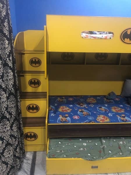 kids bed set with cupboard 1