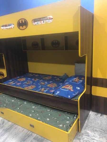 kids bed set with cupboard 2