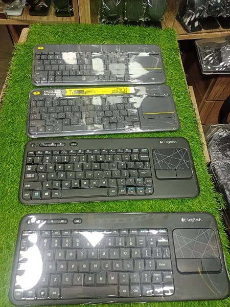 logitech k400 k400+ keyboard with touchpad smart led keyboard 0