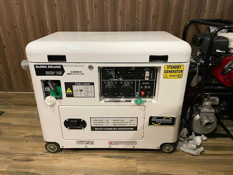 Generator 10Kva GasPatrol Sound less New use 2 Ac 0
