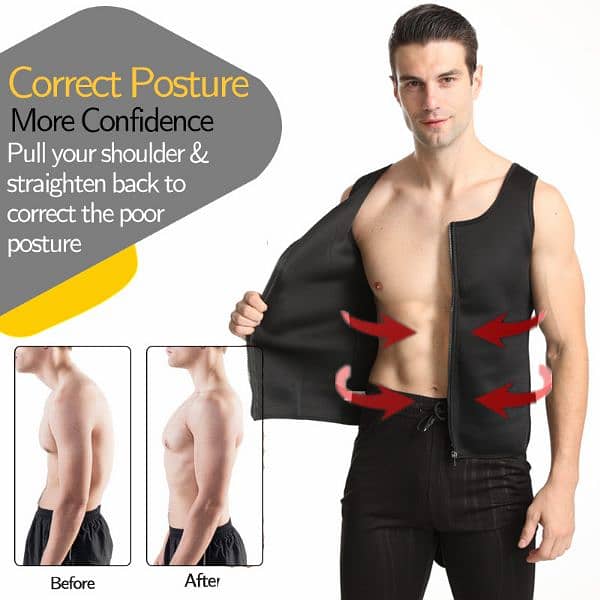 Slimming Body Shaper Waist Trainer Belt and Shirt 2