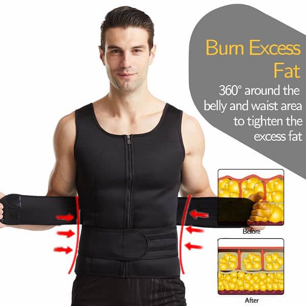 Slimming Body Shaper Waist Trainer Belt and Shirt 3