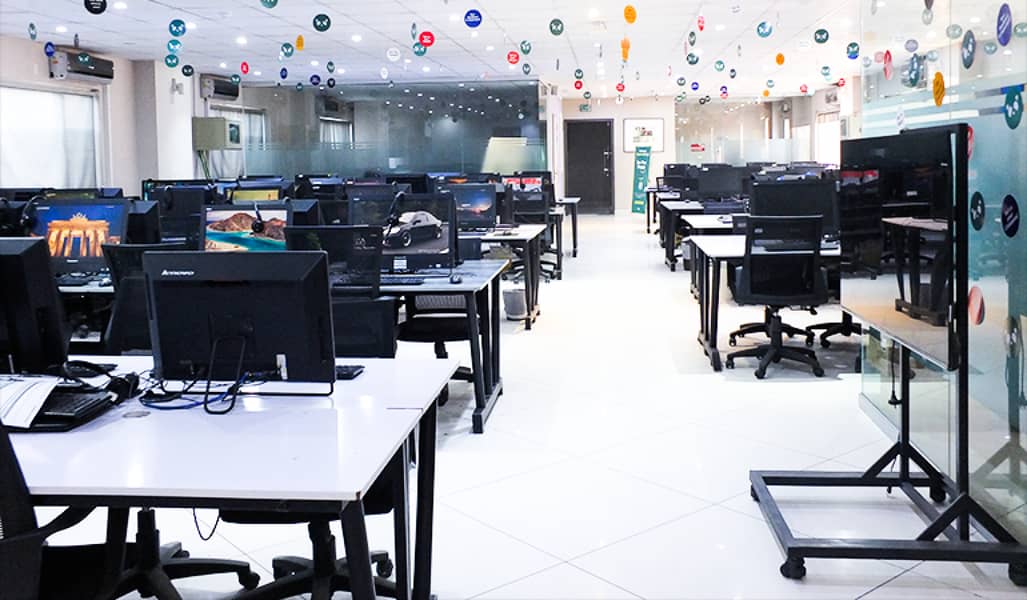 Shared office, co working space, furnished office, call center seats 3