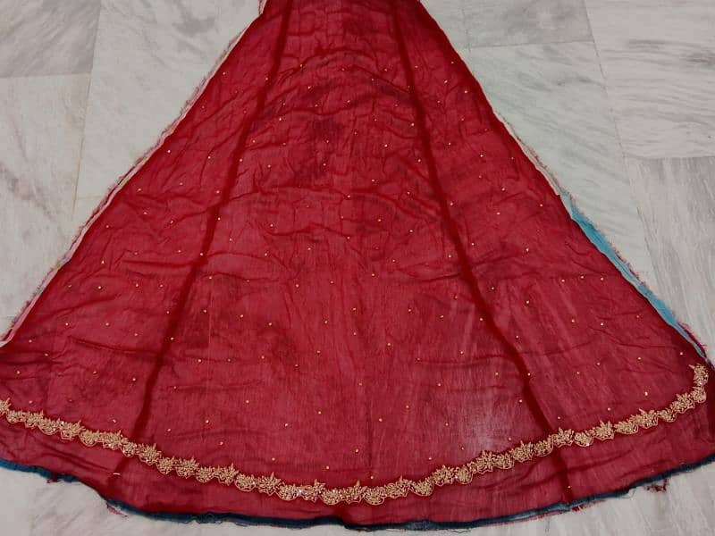 Unstitched bridal dress . full hand made ( salma Sitara)work 2