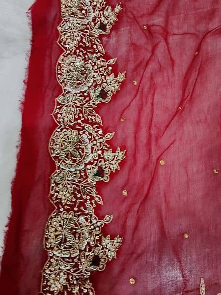 Unstitched bridal dress . full hand made ( salma Sitara)work 3