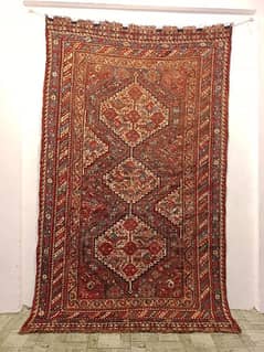 Antique Hand Knotted Persian Tribal Collectible Wool Rug