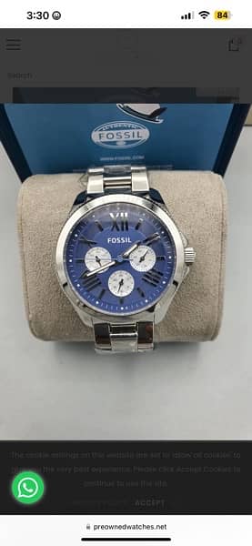 Fossil Watch Unisex for Sale! Men Blue dial Tissot Rado gucci versace 1