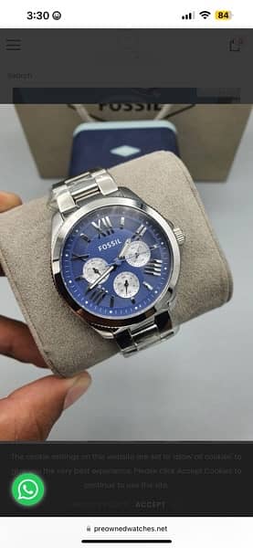 Fossil Watch Unisex for Sale! Men Blue dial Tissot Rado gucci versace 2