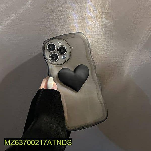 IPhone Black Heart Mobile Phone Cover 3
