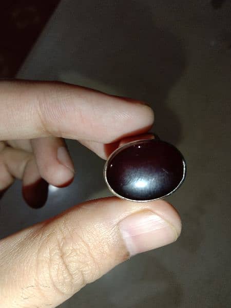 Red Yemani Aqiq Ring 100% Natural 3