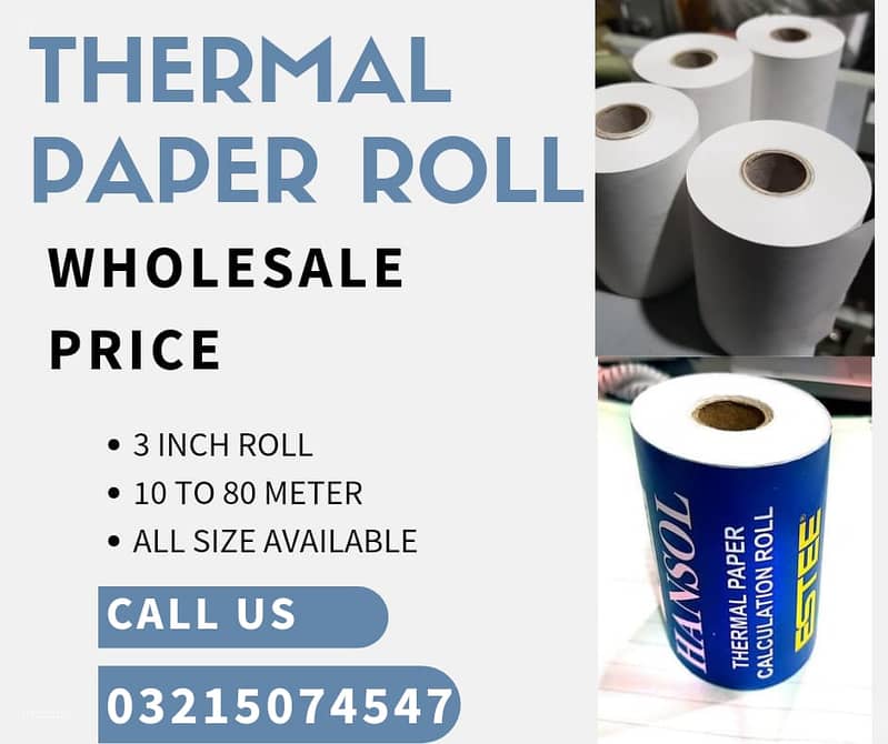 Thermal Paper Roll / ATM Roll / Thermal Printer / Receipt Roll 2