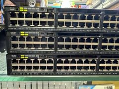 Cisco 3650-48FS-W 48ports All Gigabit POE Plus Switch