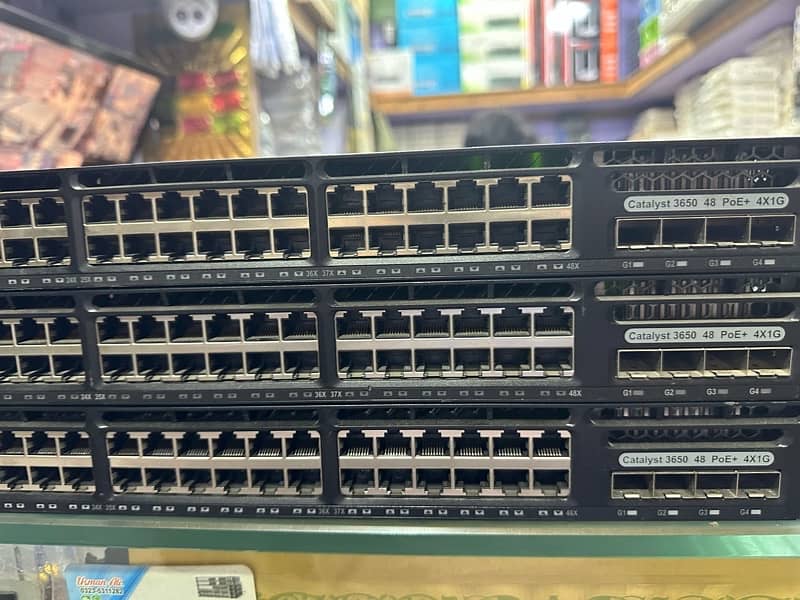 Cisco 3650-48FS-W 48ports All Gigabit POE Plus Switch 3