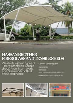 Tensile Shade/Roof Shades/Canopies/Camping Tents/fiber glass sheds