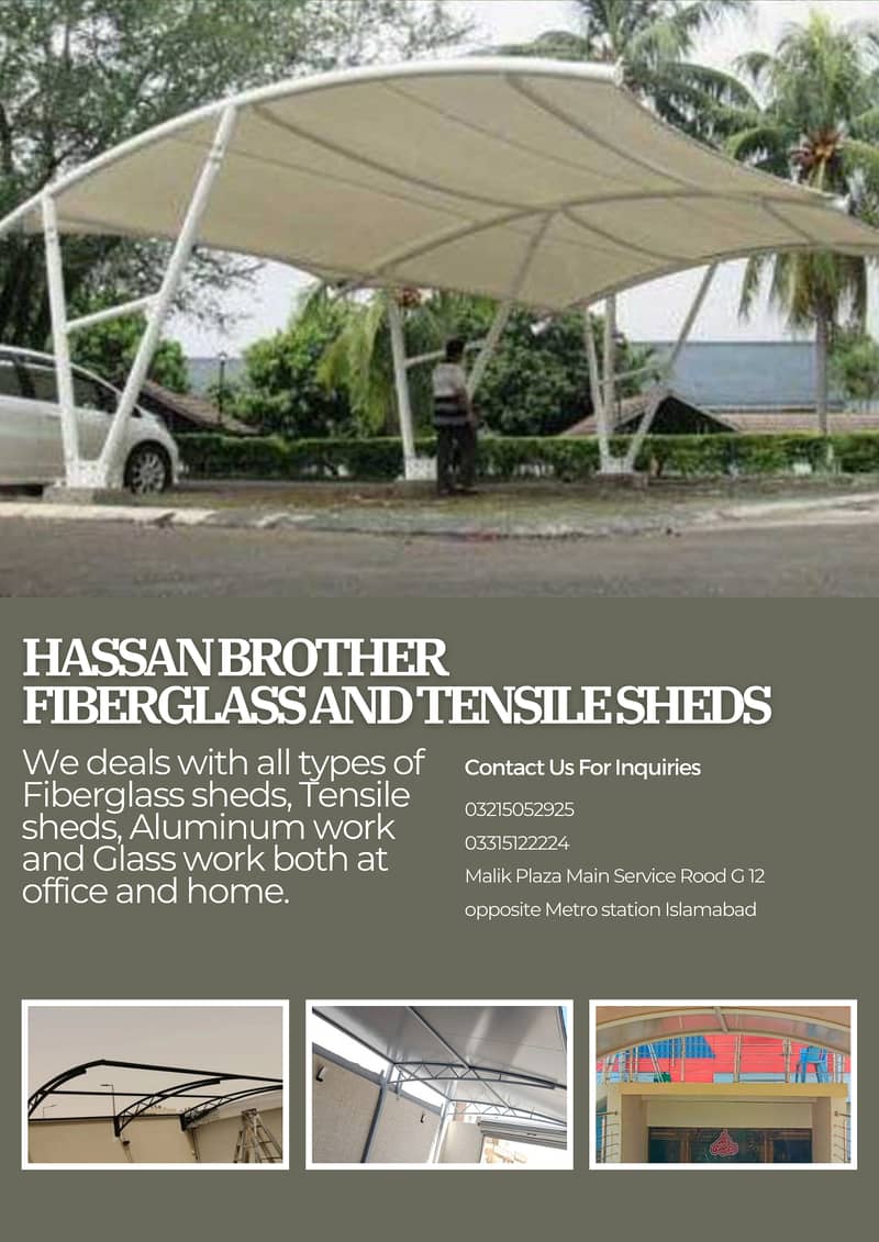 Tensile Shade/Roof Shades/Canopies/Camping Tents/fiber glass sheds 0