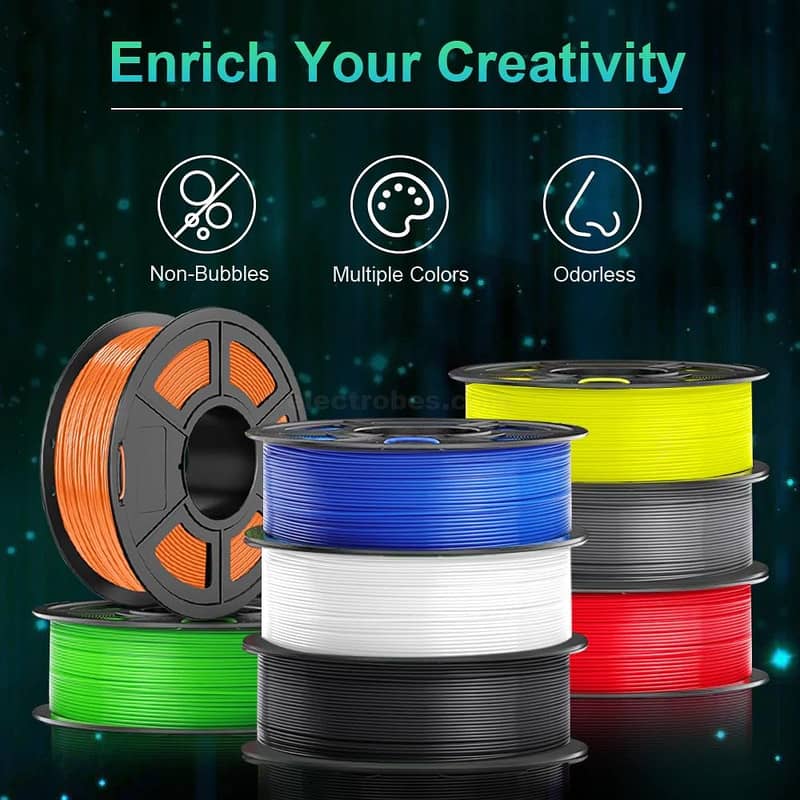 3D Printer Spool PLA /PLA+ /ABS /PCL /PETG /SILK /TPU Filament 6