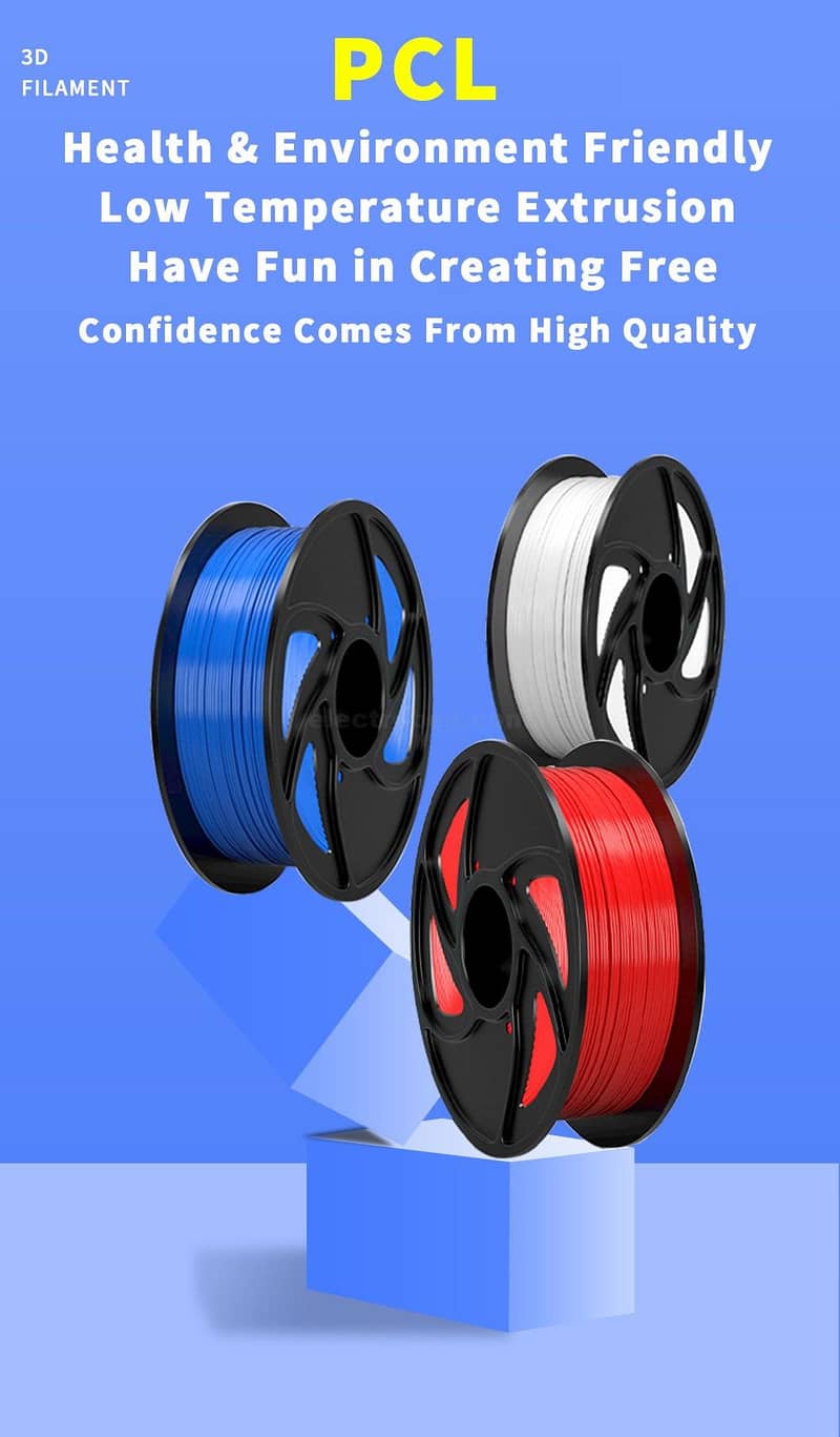 3D Printer Spool PLA /PLA+ /ABS /PCL /PETG /SILK /TPU Filament 7