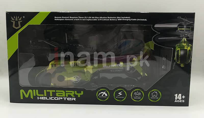 Rechargeable Remote Control Military Helicopter 1
