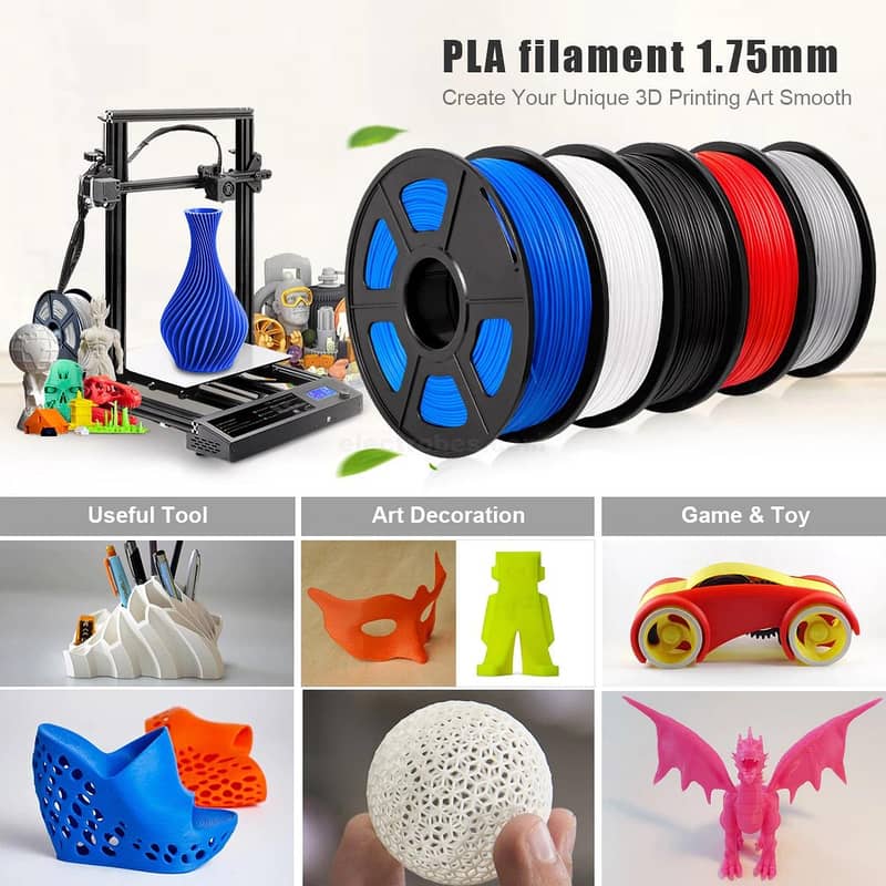 3D Printer Spool PLA /PLA+ /ABS /PCL /PETG /SILK /TPU Filament 7