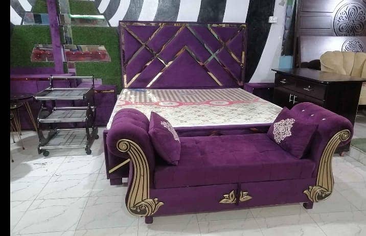Poshish bed/king size bed/double bed/bed set/all kinds of furniture 2