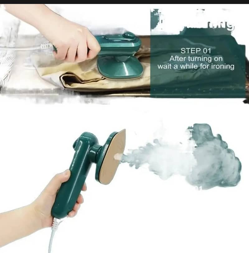 Portable Mini Electric Steam Iron Handheld Garment Steamer for Clothes 8
