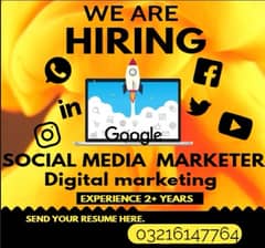 Social media digital marketing expert, Staff Required