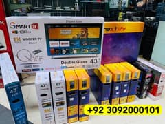 43"inch smart led latest version brand new box pack price only 35000/ 0