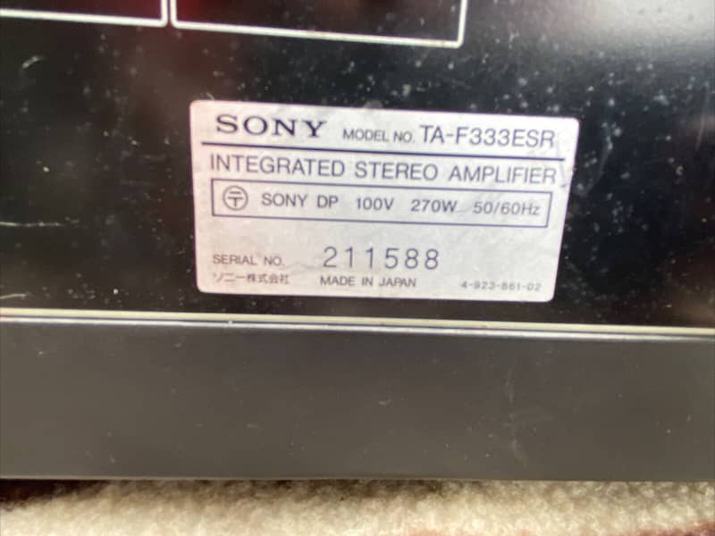 Sony TA-F333ESR Integrated Stereo Amplifier (onkyu,denon,marantz,bose) 8