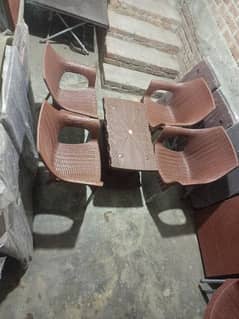 Plastic Chair | Chair Set | Plastic Chairs and Table Set |033210/40208